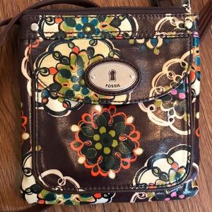 Authentic fossil crossbody purse